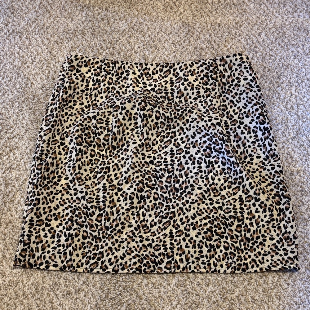 Leopard Print Skirt